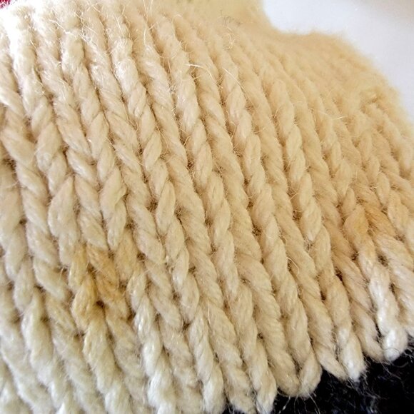 Vtg 80s 90s Hand-Knit Ugly Christmas Sweater With Santa Claus & Festive Design - Picture 11 of 16